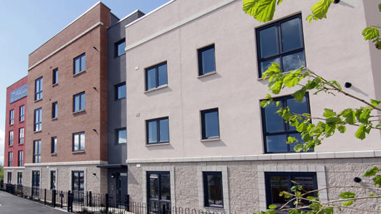 Flats at Thomas Cook Place, Loughborough.