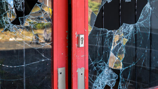 Vandalised Window Vandalised Window