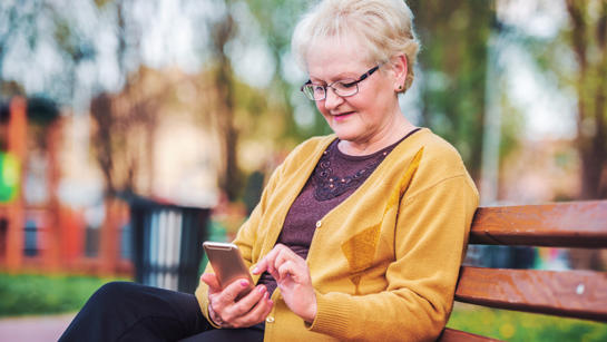 Woman On Bench