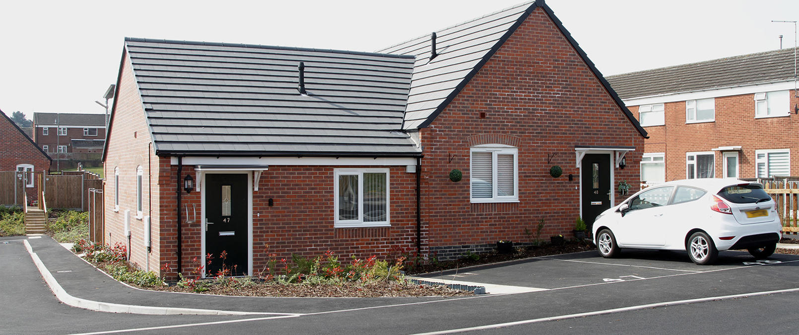 Monmouth Court Semi Detached Bungalows