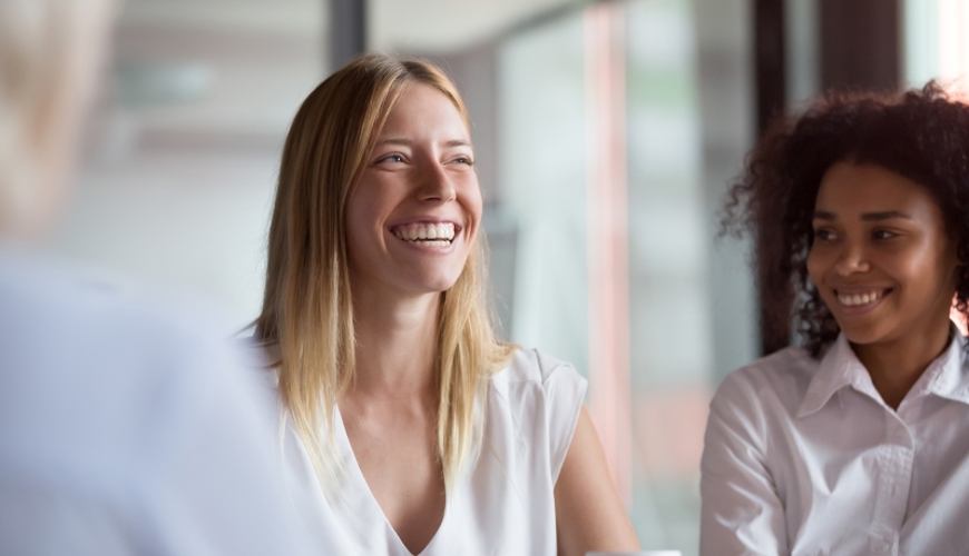 Female Colleague Smiling