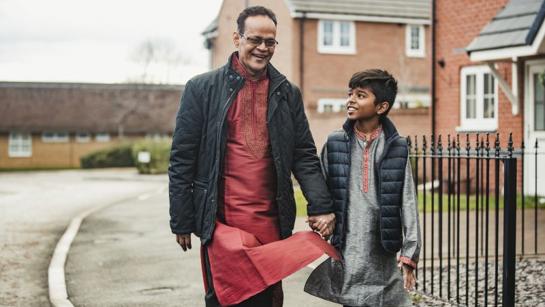 Father And Son Walking Together (1)