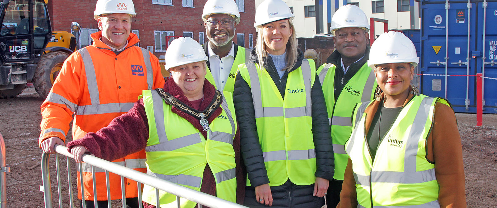 Stapleford development with Mayor of Broxtowe