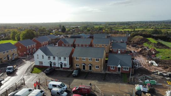 Aerial View Sileby Development