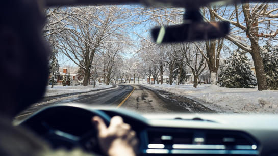 Driving In Snow Winter Weather