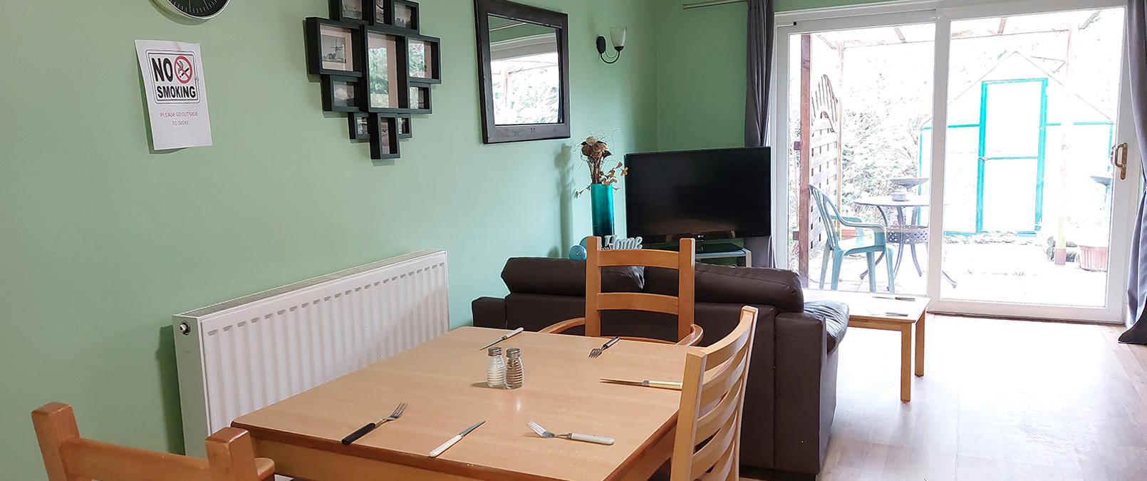 Dining Area And Patio Doors