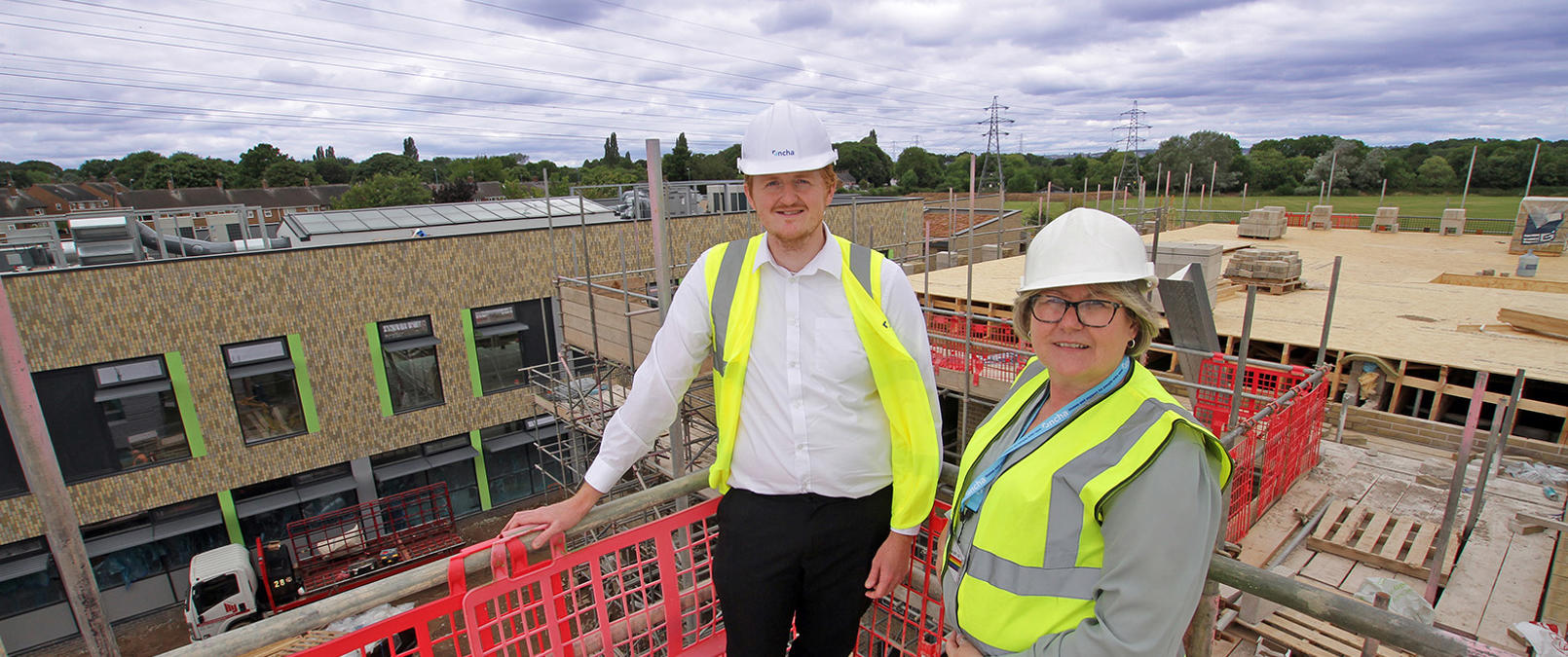 Cllr Jay Hayes with Sarah Pay Ilop Manager